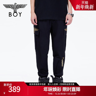 男女同款 裤 多口袋裤 运动工装 N34005 子印花休闲时尚 BOYLONDON春季