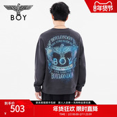 卫衣N03063 情侣烫钻潮牌圆领套头长袖 浩瀚星辰 BOYLONDON春季