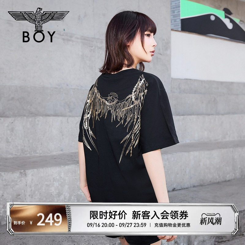 BOYLONDON短袖男女同款潮牌T恤										