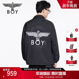 BOY 潮流情侣夹克外套男运动休闲翻领上衣N23080 LONDON2025春新款
