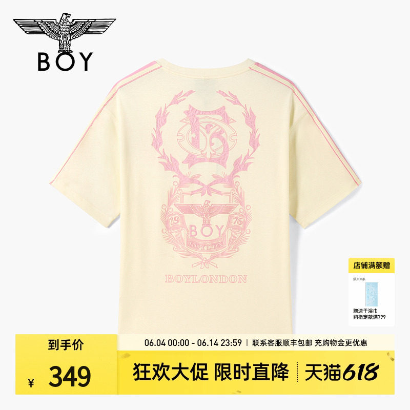 【时光之恋】BOYLONDON短袖上衣潮牌印花圆领夏男女同款T恤N01070