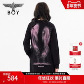 星辰入海 BOYLONDON裙子白鲸老鹰百搭黑色连衣裙W17008