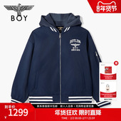 短款 BOY LONDON冬情侣学院风棒球服可拆卸帽时尚 棉服N29005