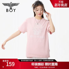 BOYLONDON25新款夏时尚百搭印花可爱短袖潮牌休闲T恤N01266