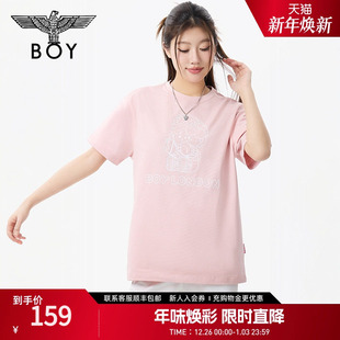 潮牌休闲T恤N01266 百搭印花可爱短袖 BOYLONDON25新款 夏时尚