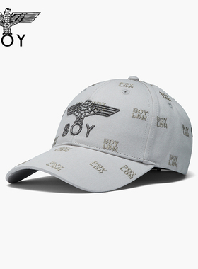 BOYLONDON复古潮流刺绣硬顶棒球帽时尚百搭男女同款鸭舌帽N90042