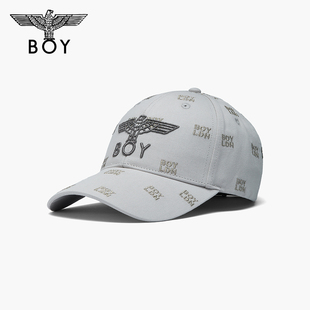 BOYLONDON潮流刺绣硬顶棒球帽2025年冬新款 百搭鸭舌帽N90042 时尚