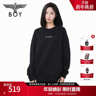 logo休闲百搭圆领套头卫衣N03071 潮牌经典 BOYLONDON春季 男女同款