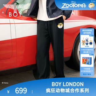 豹警官绣花N15123 BOYLONDON直筒长裤 迪士尼疯狂动物城合作