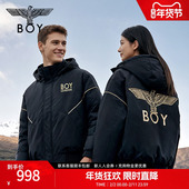 冬棉服男女同款 外套N29006 潮牌经典 短款 黑金隼 BOYLONDON时尚