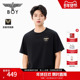 BOYLONDON金色流星翅膀印花短袖 男女春夏新款 潮牌圆领T恤N01908