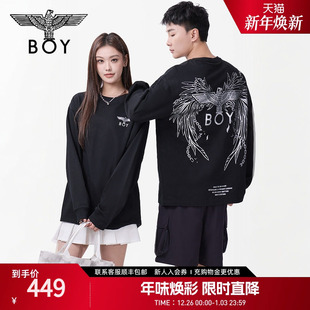 朋克针织长袖 秋冬情侣款 BOYLONDON25新款 T恤N00801 破碎天使