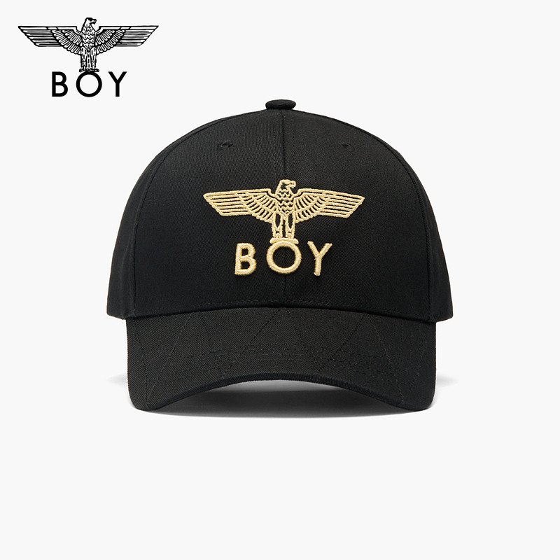 BOYLONDON25新款夏男女同款金色LOGO遮阳潮牌时尚朋克