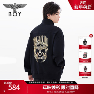 卫衣N03902 上衣烫金潮牌半拉链套头长袖 BOYLONDON春季 男女同款