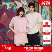 T恤N01092 潮牌凉感春夏男女款 破晓晨星 BOYLONDON莫兰迪色短袖