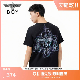 高街潮牌休闲短袖 天平印花时尚 T恤N01111 夏情侣款 BOYLONDON25新款