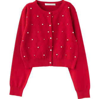 包邮包税 45733415 春季新品 日本代购11月LILLIAN CARAT针织开衫