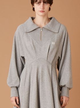 日本代购 furfur RWCO255037 半拉链卫衣迷你裙