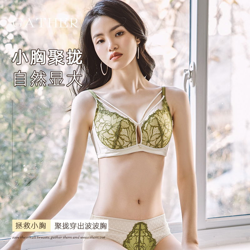 姊晴姊悦性感无棉聚拢无钢圈内衣