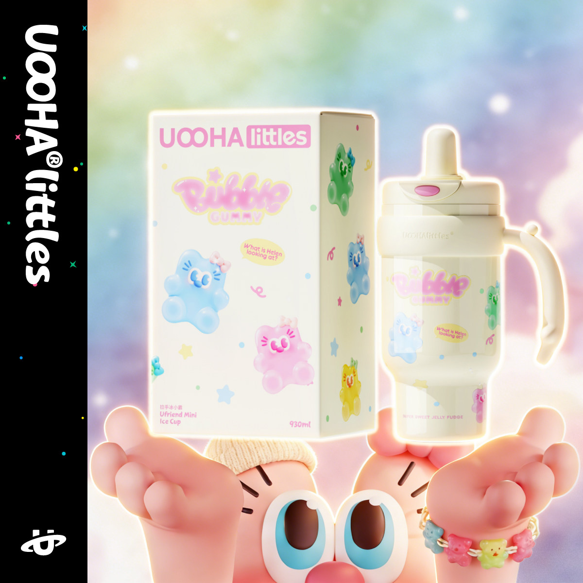 UOOHA可爱吸管保温杯大容量图片