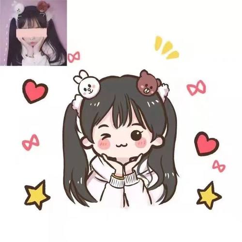 亲子合照代画画照片微信头像闺蜜