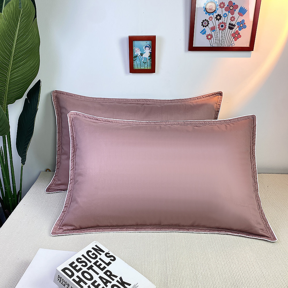 加厚夹棉一对装100%纯棉枕套全棉枕头套枕芯套枕头皮枕大号4874cm