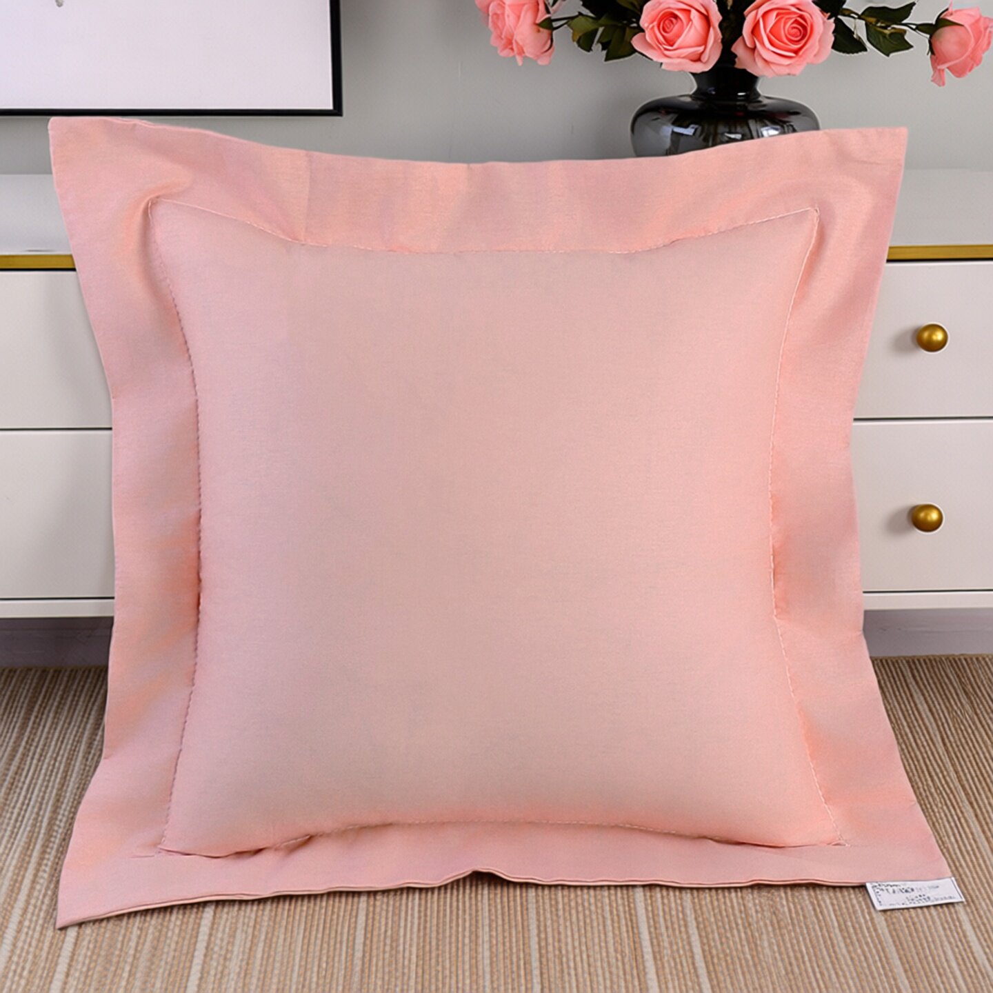 床上大靠枕套不含芯60x60大抱枕套定制65x65靠垫套50x50纯棉45x45图片