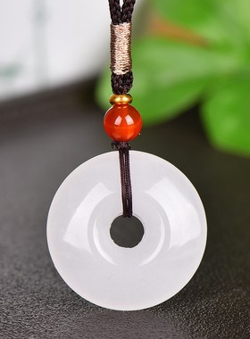 金丝玉平安扣挂件男女款项链玉坠