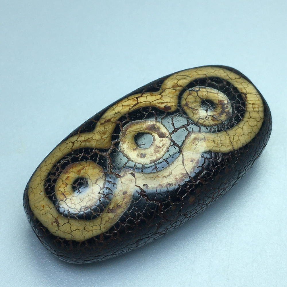 新款正品天然藏传六眼风化老天珠项链吊坠玛瑙玉髓民族风情侣礼物