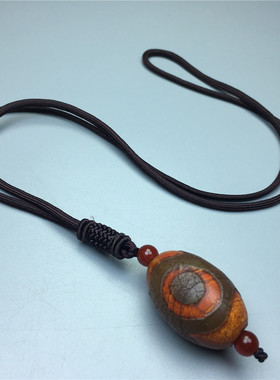 藏传三眼老天珠古玩时尚男女礼物