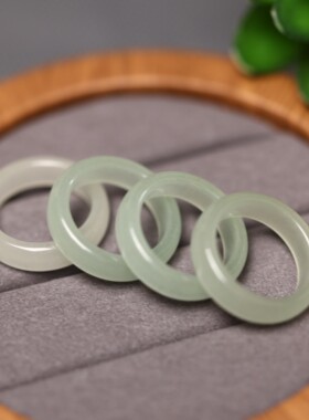 东陵玉戒指一生相守男士戒圈饰品