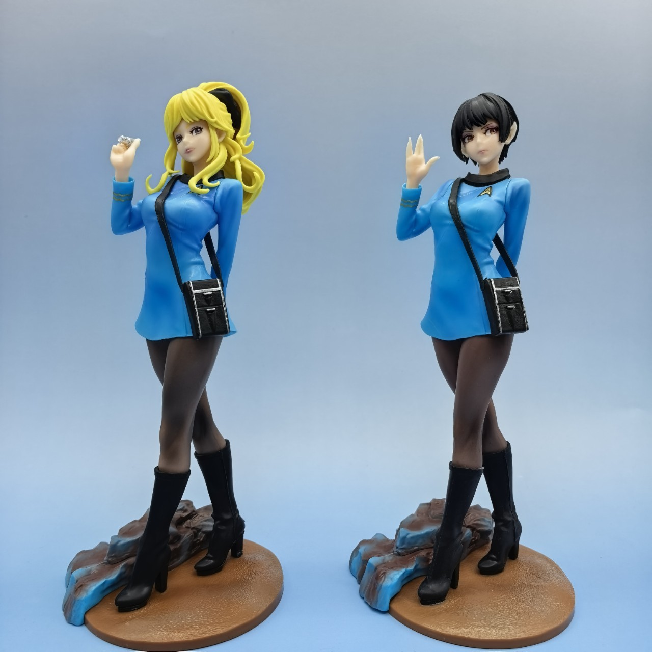 【全款】星际迷航瓦肯人敬礼科学家手办二次元美少女车模型摆件