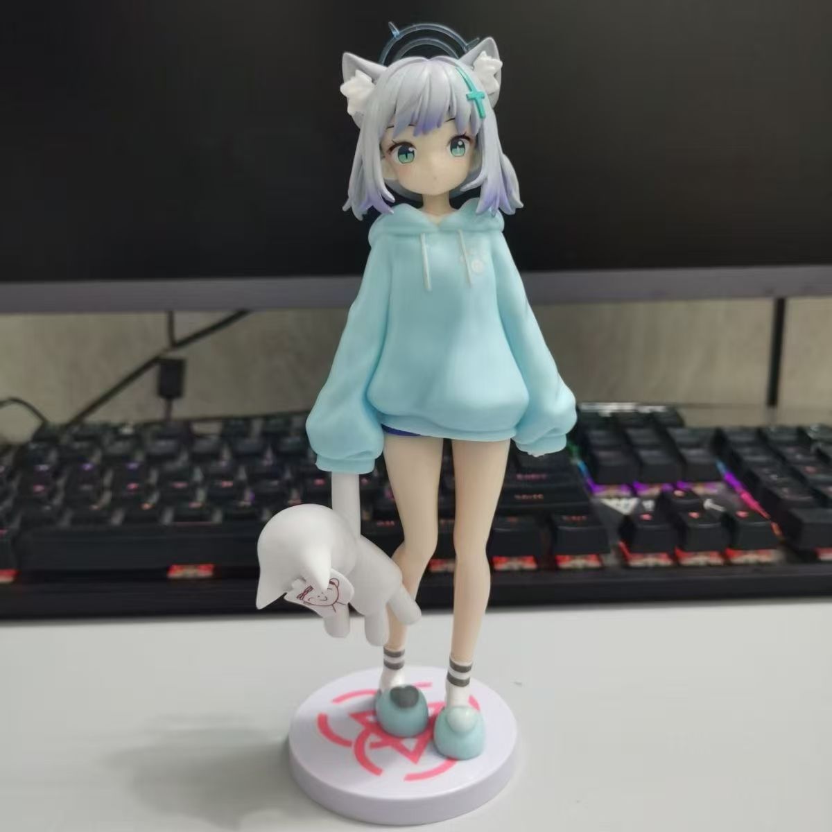 【全款现货】优质睡衣猫耳砂狼白子手办动漫二次元美少女礼物摆件