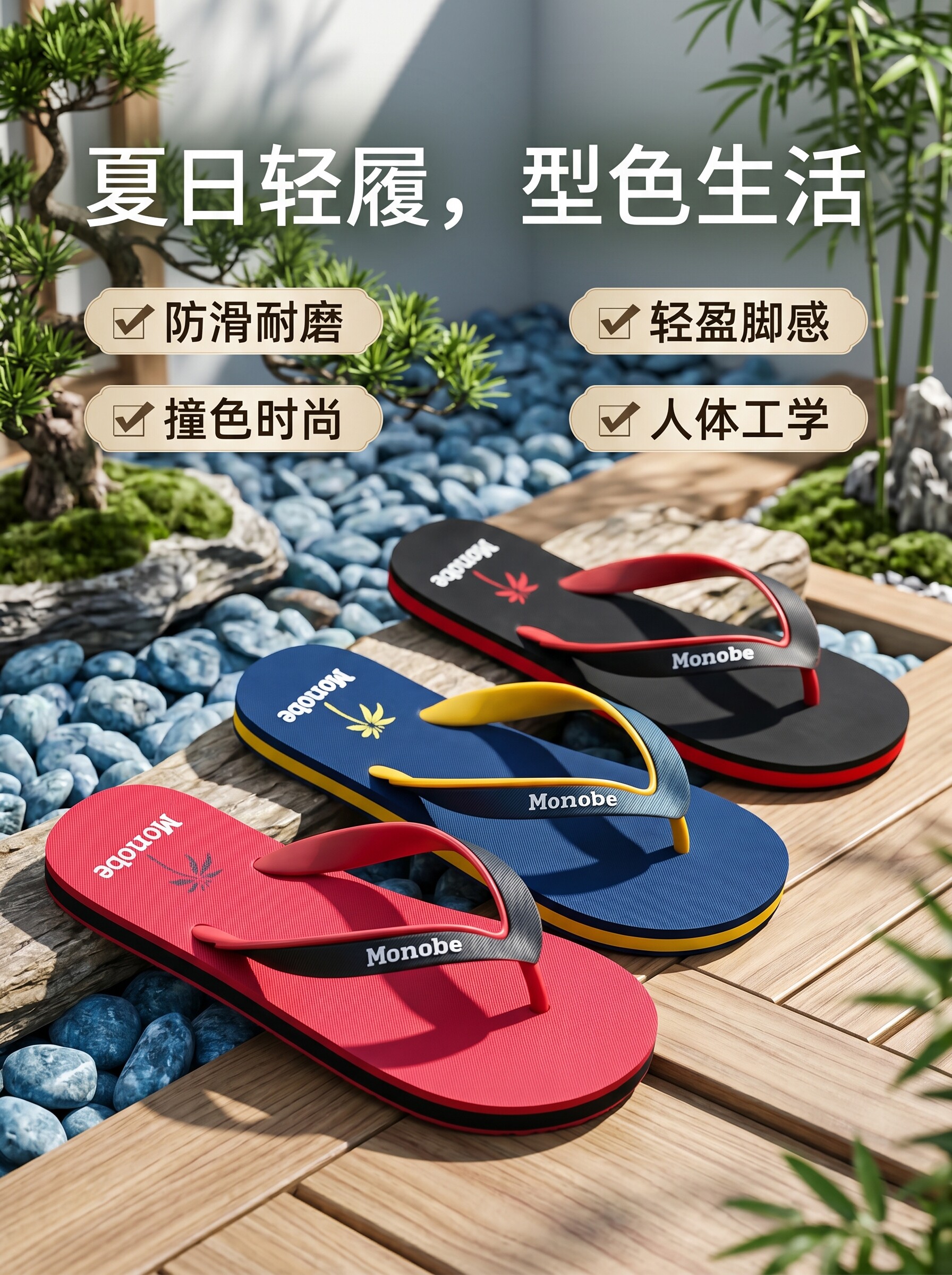 夏季室外男士人字拖穿夹脚防滑潮流夹拖鞋男生百搭学生沙滩凉拖鞋