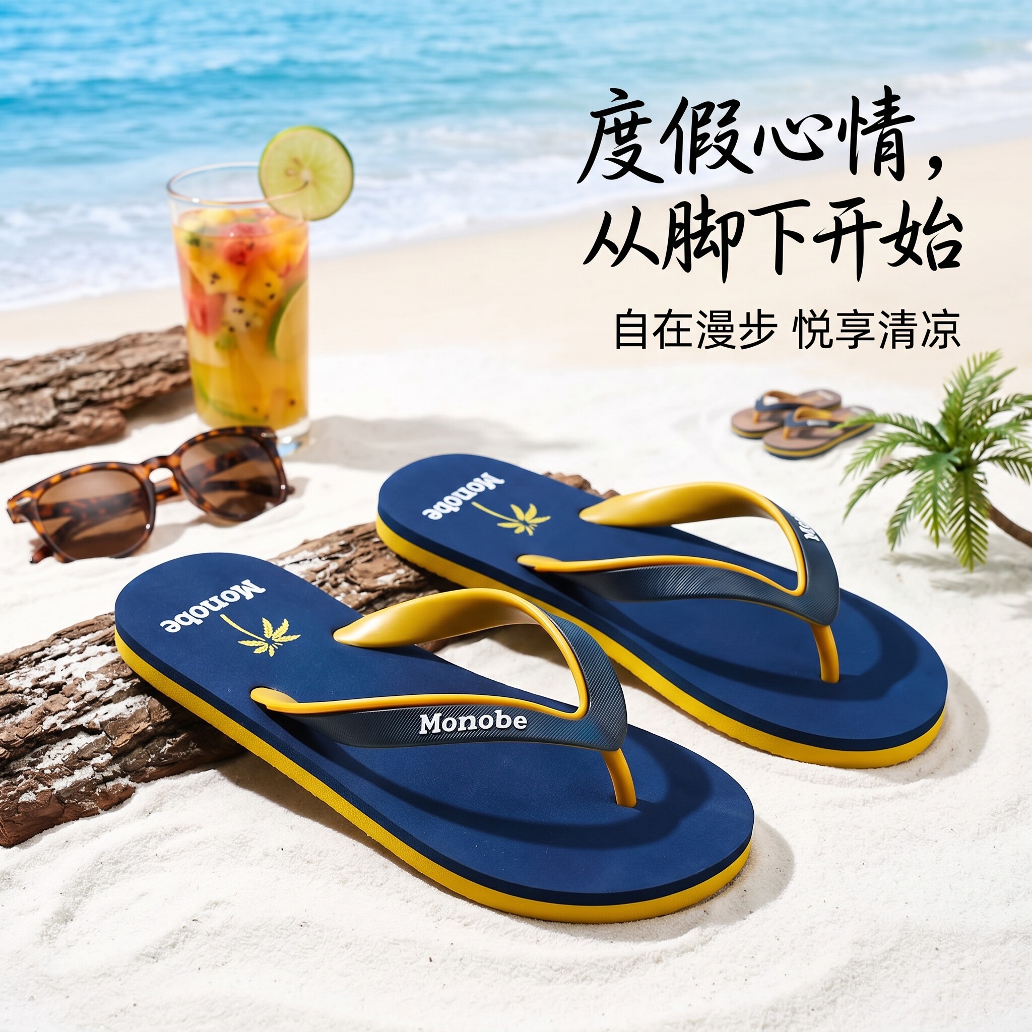 Monobe新款EVA拖鞋防滑人字拖