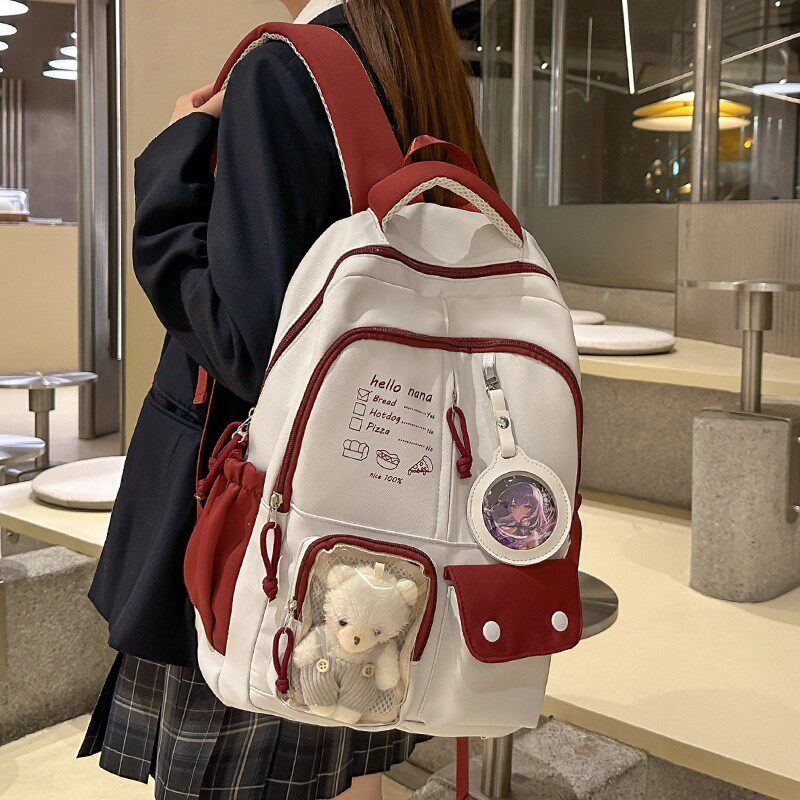 2026新款书包女生初中复古学院风高中生背包痛包小众大学生双肩包