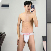 三角内裤 衩潮 棉透气舒适显大运动短裤 男士 低腰高叉性感提臀三角裤