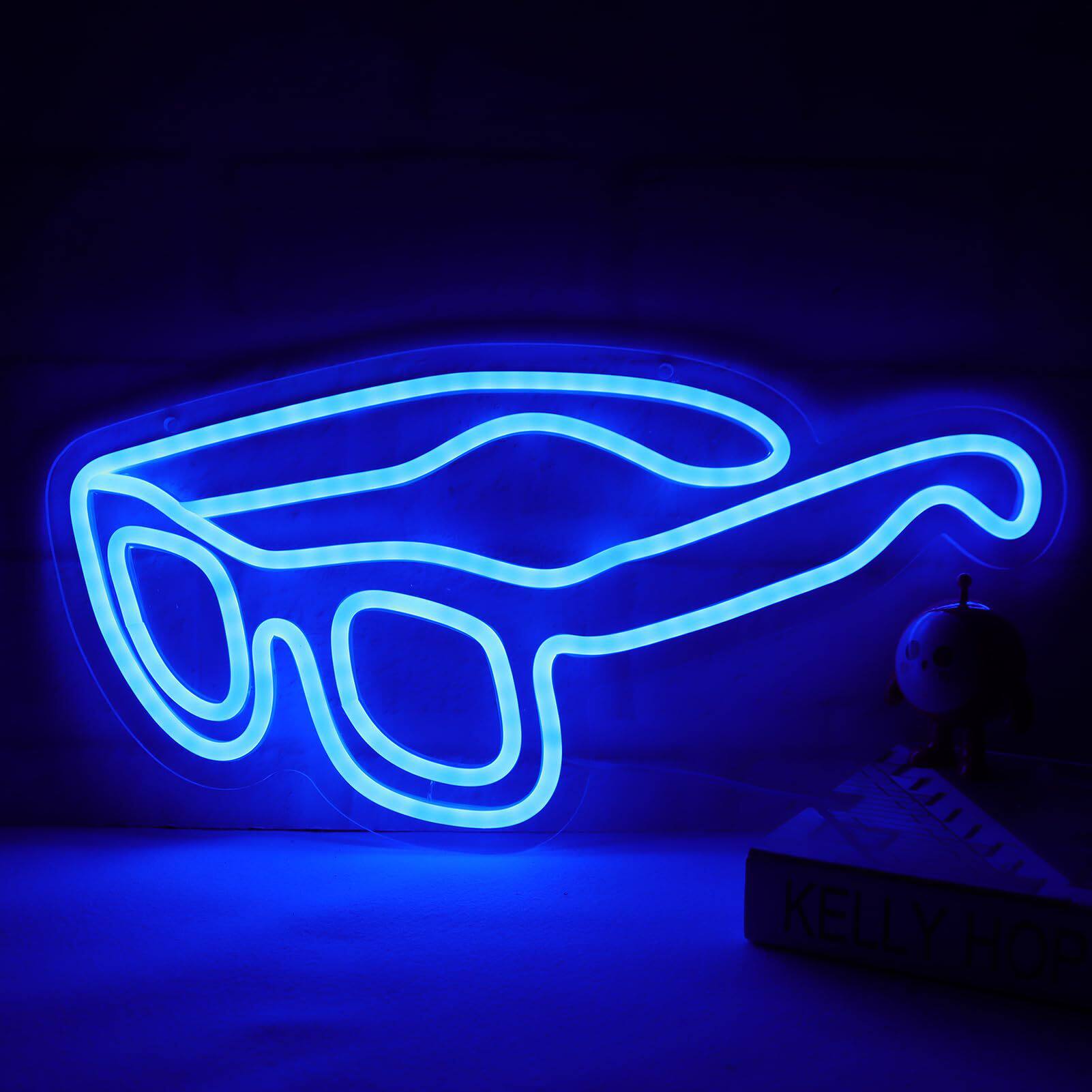 霓虹灯招牌墙壁装饰霓虹灯卧室LED眼镜店光学店眼镜爱好者发光字
