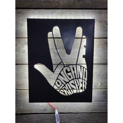 Live long and prosper创意壁灯夜灯家居装饰壁画生命长久繁荣