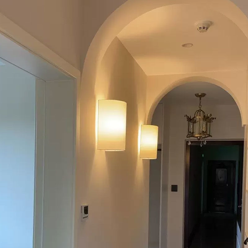 西班牙Singular设计师法式壁灯现代简约亚麻布卧室床头走廊氛围灯