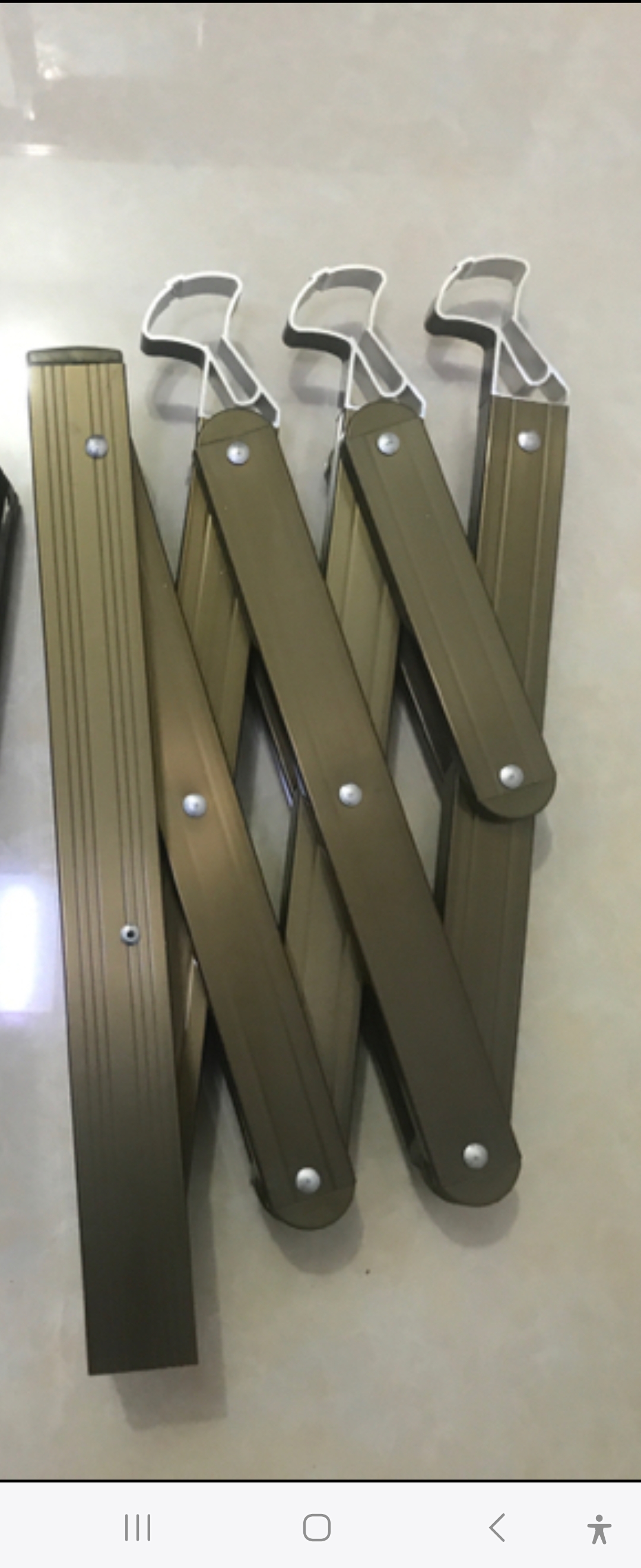 户外折叠推拉晾衣架扇形三杆支架 四杆支架 颜色多种选择 铝合金