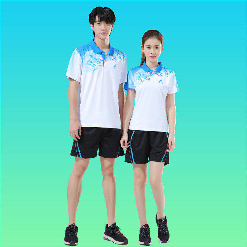羽毛球服套装男女款夏天乒乓球网球衣跑步运动透气速干比赛服定制
