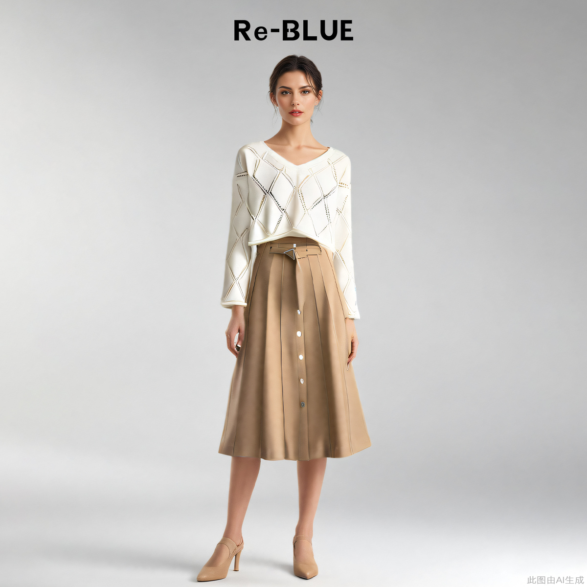 半身裙细节女装轻奢优雅A摆