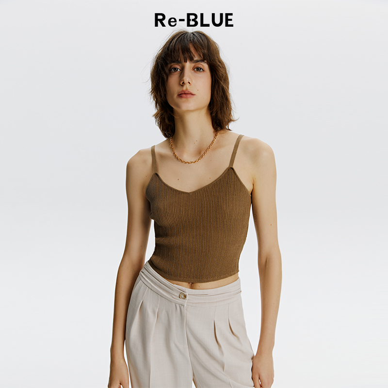 精致镂空轻薄针织吊带