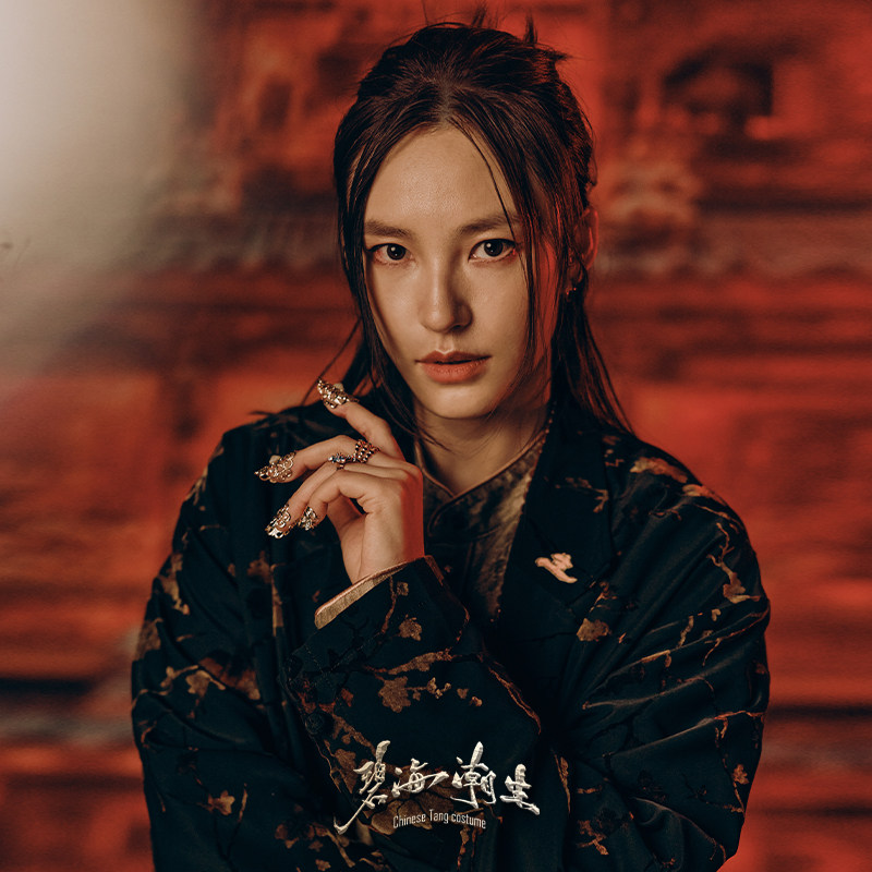 碧海潮生【金花魁】秋冬新款原创中国风国潮刺绣休闲汉服开衫外套图片