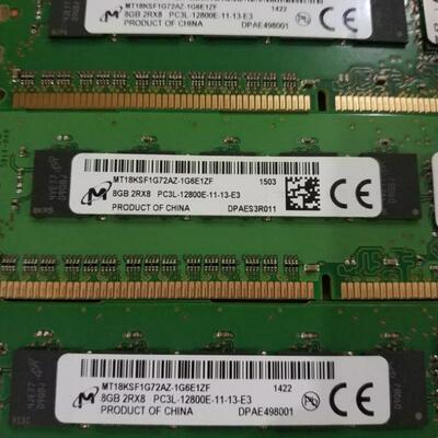 镁光原装正品 8G PC3L-12800E 2RX8纯ECC工作站内存