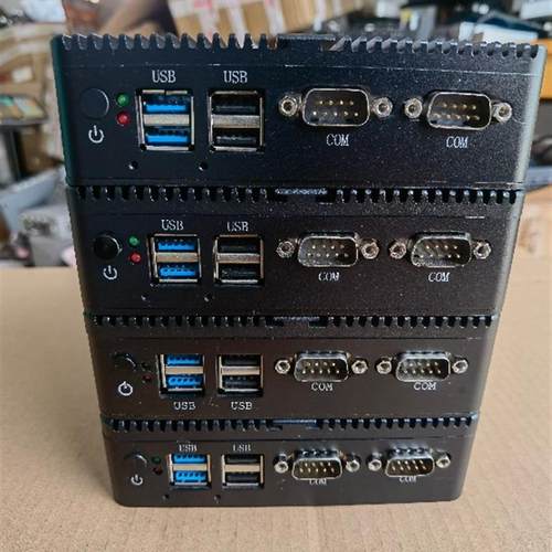 全封闭铝合金J1800双核 双网口双COM 嵌入式工业计算机无风扇主机