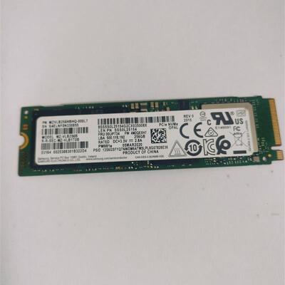 三星pm981a 256g m.2 2280 nvme固态硬盘ssd 00up734 sss0l25154