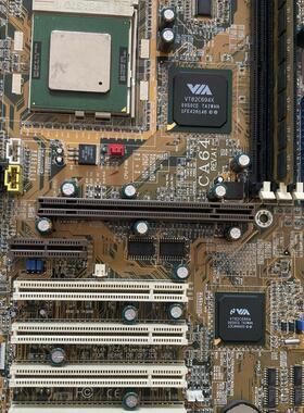 钻石DFI CA64-SC,CA64-B 370 主板 5个PCI 一条 ISA 槽 现货694X