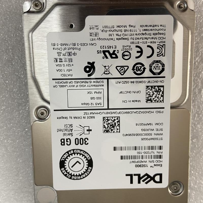 DELL 300G 15K 2.5寸 12GB SAS ST300MP0026 0NCT9F 服务器硬盘